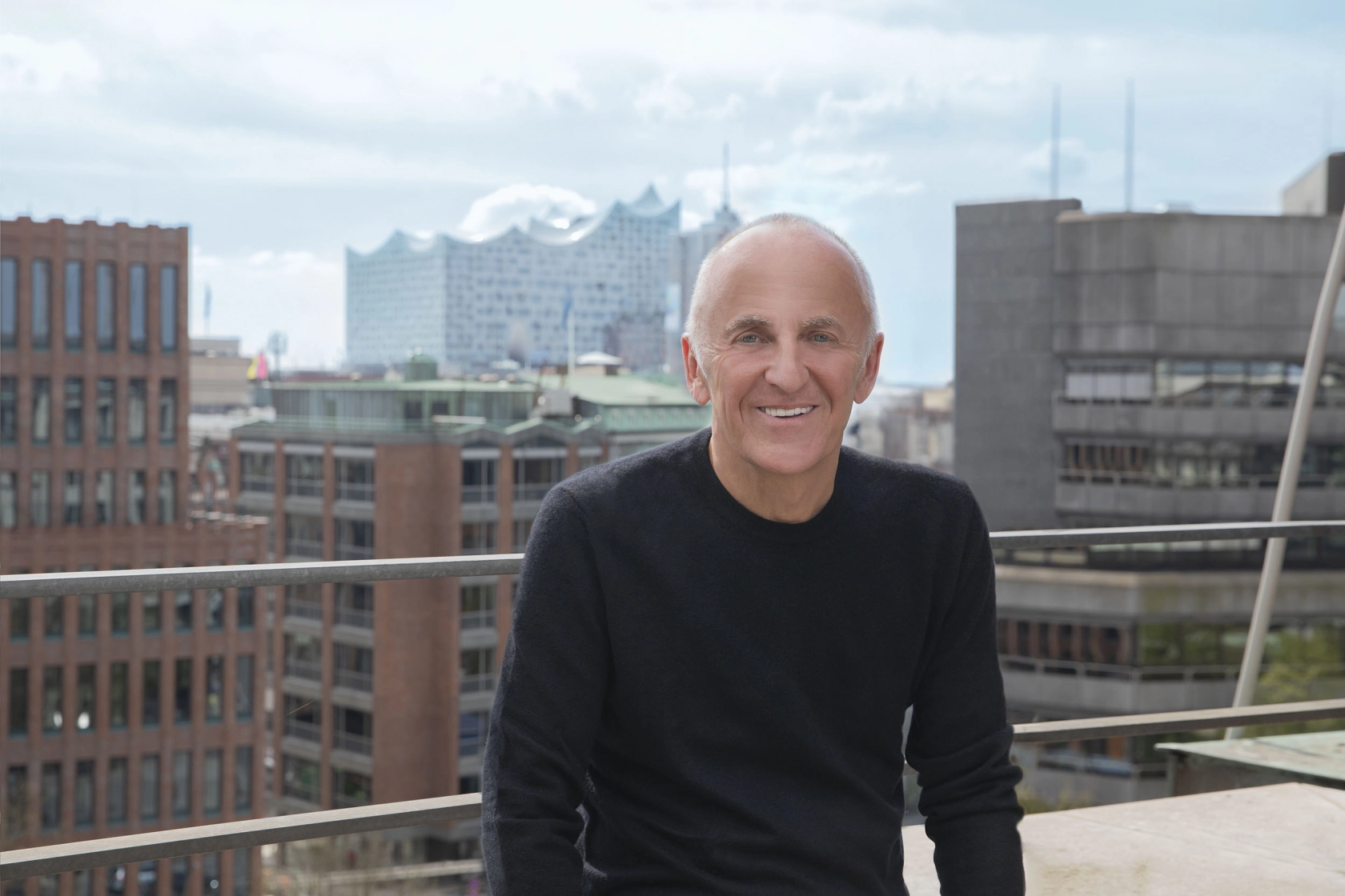 Über den Dächern von Hamburg.